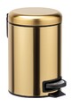 WENKO Kosmetik Treteimer Leman 3L Edelstahl mattgold Step-On 17x25x22,5cm OVP