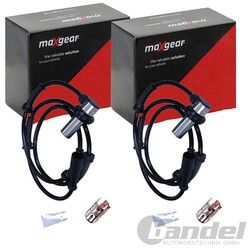 2X MAXGEAR ABS-SENSOREN VORNE PASSEND FÜR LAND ROVER RANGE LINKS+RECHTS |