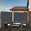Doppel Seitenmarkise Ausziehbar Sichtschutz Sonnenschutz Wandmarkise Balkon
