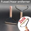 2x  Tierhaar Entferner Polster Reiniger Fusselbürste Fellentferner Kleiderbürste