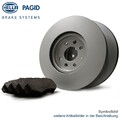 Bremsscheiben Set + Beläge HELLA PAGID für POLO 9A4 9A6 VW 9N2 9A2 4 SKODA FABIA
