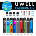 Uwell Caliburn G2 2ml POD System 750mAh E-Zigarette Kit/Starterset opt G/G2 Coil
