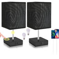 2er Set Nachttischlampe Touch Dimmbar Tischleuchte USB LED Tischlampen light
