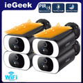ieGeek 2K Outdoor FUNK WLAN WIFI IP KAMERA AUßEN Set ÜBERWACHUNGSKAMERA Solar IR