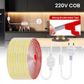 220V COB LED Streifen Stripe 230V Leiste Band Lichterkette Lichtschlauch Dimmbar
