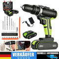 3 in 1 Akku-Schlagbohrschrauber Akkuschrauber Set 20V in Koffer Mit 2 Akkus DHL