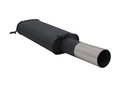 NOVUS Sportauspuff Endschalldämpfer 1x90mm RL passend für VW GOLF 1 CABRIO 155