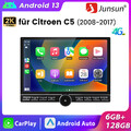 6+128G Carplay Android13 GPS Navi SWC BT DAB Autoradio Für Citroen C5 2008-2017 