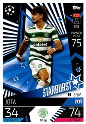 Match Attax CL Extra 2022/23 - Jota - Celtic Glasgow FC - Starburst - SB25