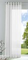 Schlaufenschal Gardine uni transparent Voile, 245x140, Weiß