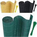AufuN Sichtschutzmatte PVC Sichtschutzzaun 90x500cm - mit Kabelbindern Standa...