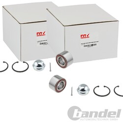 2X NTY RADLAGER-SATZ VORNE BEIDSEITIG PASSEND FÜR OPEL COMBO CORSA MERIVA TIGRA