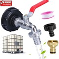 IBC mit Auslaufhahn 3/4" S60x6 Adapter Zubehör Tank Kappe Wasserhahn Container