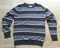 Tom Tailor Herren Pulli M braun grau weiss gestreift 