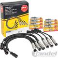 NGK ZÜND LEITUNGSSATZ KABEL + ZÜNDKERZEN passend für SMART CABRIO CITY COUPE 450