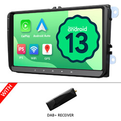 DAB+ Android 13 9" IPS VWA13 Autoradio GPS Navi für VW GOLF 6 Passat Touran Polo