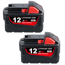 2x Für Milwaukee M18 High Output Akku M18B6 18V XC 8,0 Li-Ion 48-11-186