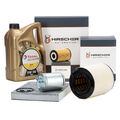 HIRSCHER Filterset 5L TOTAL 5W30 Motoröl für VW POLO A1 IBIZA 4 FABIA 3 1.6 TDI
