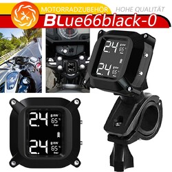 Motorrad TPMS Reifen Druck Überwachung System +Extern Sensoren Wasserdicht