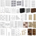 Bücherregal Standregal Aktenregal Büroregal Verschiedene Typen Holzwerkstoff 