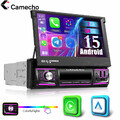 Android 15 4+64G 7" 1 DIN Flip Out Autoradio Wireless Apple Carplay Android Auto