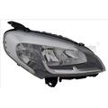 Hauptscheinwerfer TYC 20-16542-15-2, Links