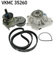 SKF Wasserpumpe + Keilrippenriemensatz VKMC 35260 für OPEL FIAT