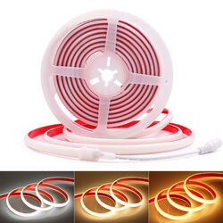 Neon COB LED Streifen 12V 24V Stripe Band Selbstklebend IP68 Wasserdicht Außen