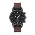 Emporio Armani Exchange Herrenarmbanduhr Chronograph Analog Quarz Leder AR1919