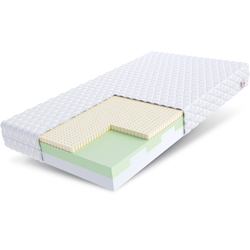 Matratze 100x200 cm BITONTO H2 H3 Latex Kaltschaum HR 7 Zonen JERSEY Bezug 15 cm