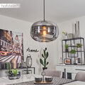 Wohn Schlaf Ess Zimmer Beleuchtung Hänge Lampen Pendel Leuchten Rauchglas modern