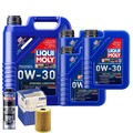 Motoröl 0W30 LIQUI MOLY Synthoil Longtime Plus 8L+MAHLE Ölfilter +Spülung