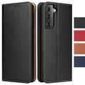 Samsung Galaxy S21/Plus/Ultra/FE Lederhülle Handyhülle Case Hülle Leder Tasche
