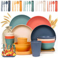 5 Personen 52tlg Camping Geschirrset  Besteckset Schüsseln Outdoor Picknick