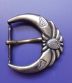 Große alte Gürtelschnalle, für Gürtel, Männer, Metall, 7 x 7 cm