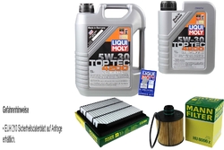 INSPEKTIONSKIT FILTER LIQUI MOLY ÖL 6L 5W-30 für Fiat Freemont JC 2.0 JTD 345_