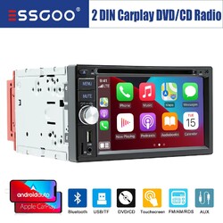 6.2" Doppel 2 DIN DVD CD Carplay Android Auto Autoradio BT USB AUX TF FM AM RDS