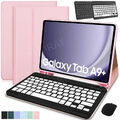 Bluetooth QWERTZ Tastatur Maus für Samsung Galaxy Tab A9 Plus Tablet Schutzhülle