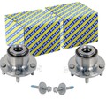 2X SNR RADLAGER-SATZ VORNE PASSEND FÜR FORD C-MAX FOCUS LINKS+RECHTS