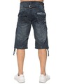 Enzo Herren Denim Shorts Regular Fit Designer Taschen Gerades Bein Halbe Hose