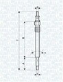 MAGNETI MARELLI 062900012304 Diesel Glühkerze passend für MERCEDES-BENZ G-Kl