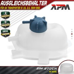 Ausgleichsbehälter mit Deckel Kühlwasserbehälter Kühler für VW Bus T2 T3 1.9 2.1