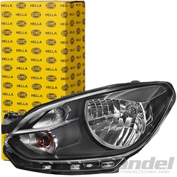 HELLA HAUPTSCHEINWERFER RECHTS H4 MIT STELLMOTOR für VW UP LOAD UP BIS BJ 04.16