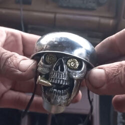 Totenkopf-Soldat-Griff – handgefertigter Schaltknauf, Teufelsschädel-Auto-Sch