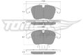 Tomex Brakes TX 14-47 Bremsbelagsatz, Scheibenbremse für FORD LAND ROVER MG