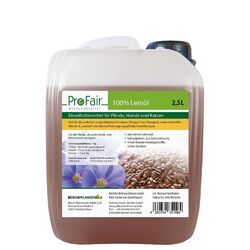 2,5L ProFair® Leinöl für Pferde, kaltgepresst, Erstpressung, 100% rein (1x 2,5L)