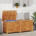 Gartenbox mit Lüftungsschlitzen Massivholz Aufbewahrungsbox Truhe Kissenbox