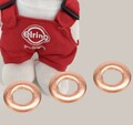 3x ELRING Dichtring Dichtscheibe Einspritzdüse Einspritzventil für SMART CDI