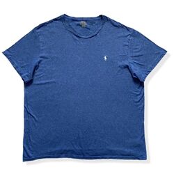 T-Shirt Ralph Lauren Herren Größe 2XL blau BIG Pit to Pit 26"