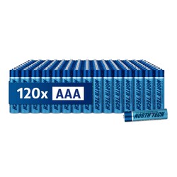 AAA Batterien 120x North Tech | 1,5V Micro R03 Extra Heavy Duty | auslaufsicherXXL Pack  - DHL Paket aus Berlin